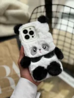 قاب Panda عروسکی پشمالو (کدC1606) - Image 6
