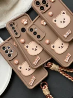 قاب Baby Bear با بند طنابی سامسونگ و شیائومی (کدC1655)