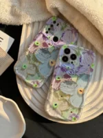 قاب گل آبرنگی آیفون و سامسونگ و شیائومی (کدC1467)
