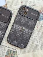 قاب Black Design گل نقره ای (کدC1762) - Image 2