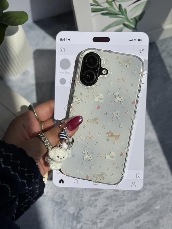 f8d2be قاب Puppy Star با آویز (کدC2060) - Image 1