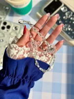 قاب ابر شاینی با آویز ابری (کدC2190) - Image 2