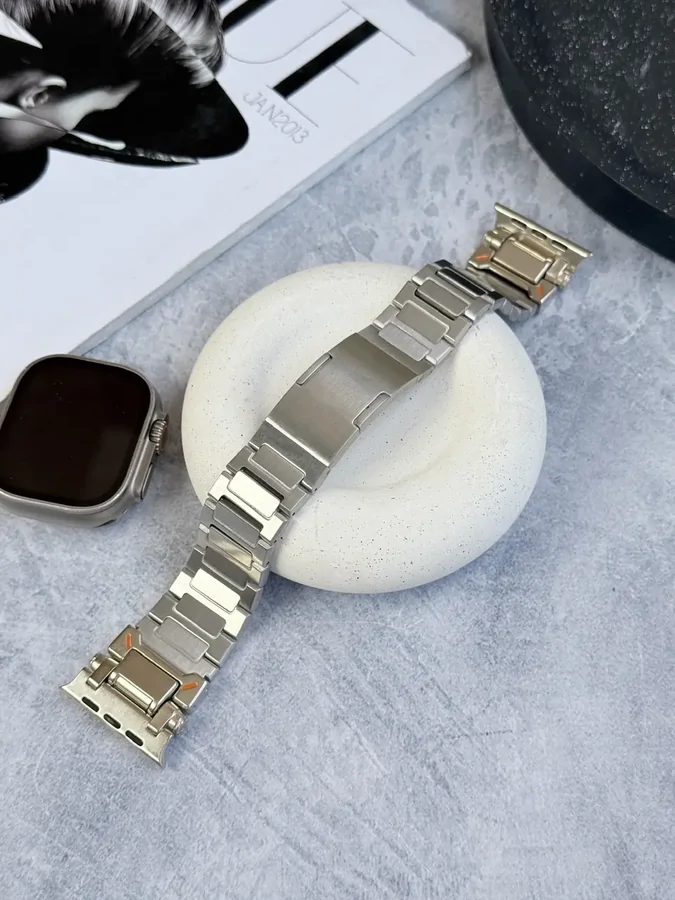 09384d بند اپل واچ فلزی لاکچری مدل لینک (کدw5081) - Image 1