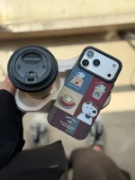 قاب طرح Puppy Love Coffee گوشی آیفون 15 - Image 6