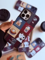 قاب طرح Puppy Love Coffee گوشی آیفون 15 - Image 2
